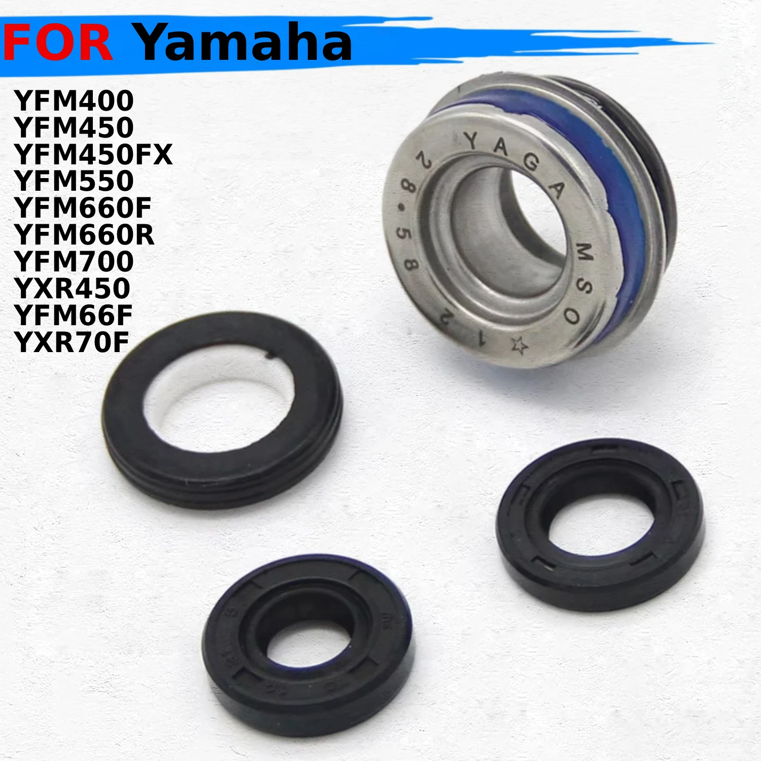 

Motorcycle Water Pump Oil Seals For Yamaha YFM660F Grizzly 660 YFM660R Raptor YFM700 YFM7F YFM70R 700 YXR450 YXR45F YFM66F Rhino