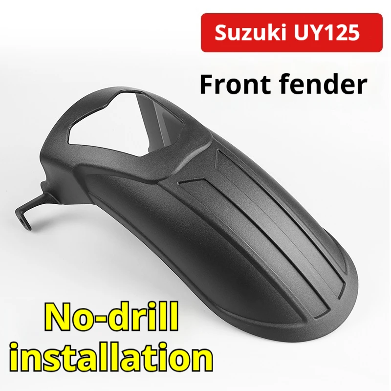 For Suzuki UY125 UE Front Fender Extended Mudguard No-Drill PP Material Motorcycle Accesorios Moto Accessori Moto