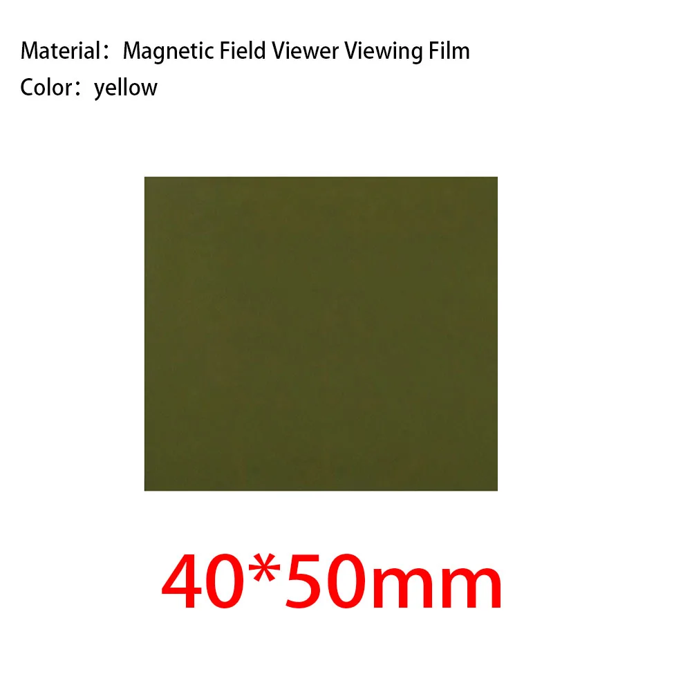 Viewing Card Yellow HD Magnetic Field Observation Film Pattern Card Magnet Pattern Observation Card HD Magnetic Viewer