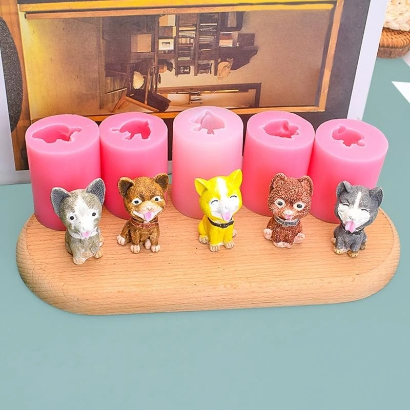 

Silicone Dog Mold Soap Fondant Cake Decorating Tool Mould