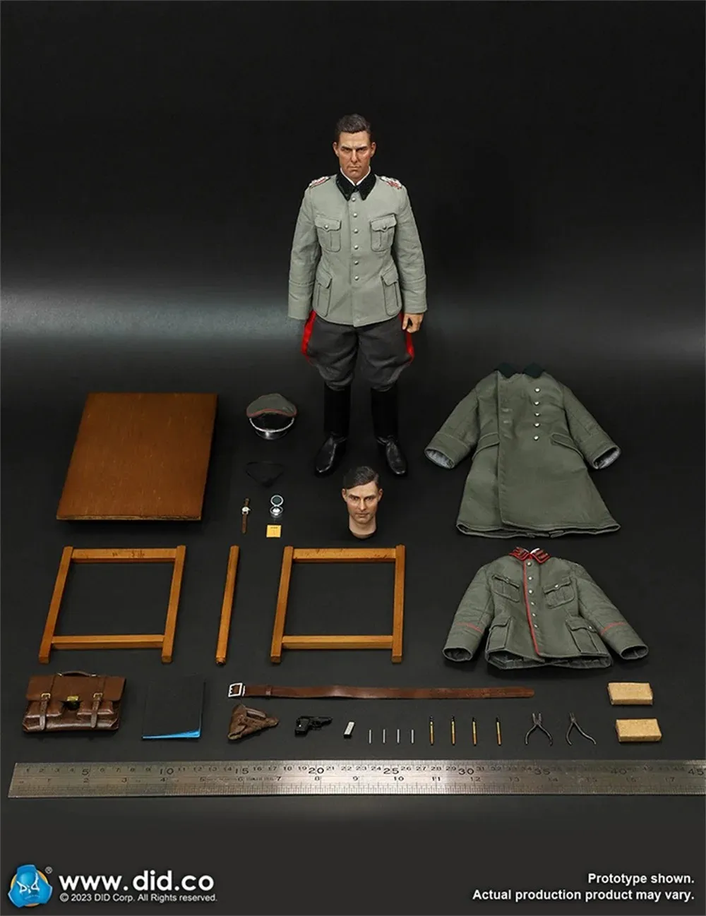 DID D80162 1/6 Male Uniform Soldier Double Headed Carving Full Set 12'' Action Figure Model Toy In Stock