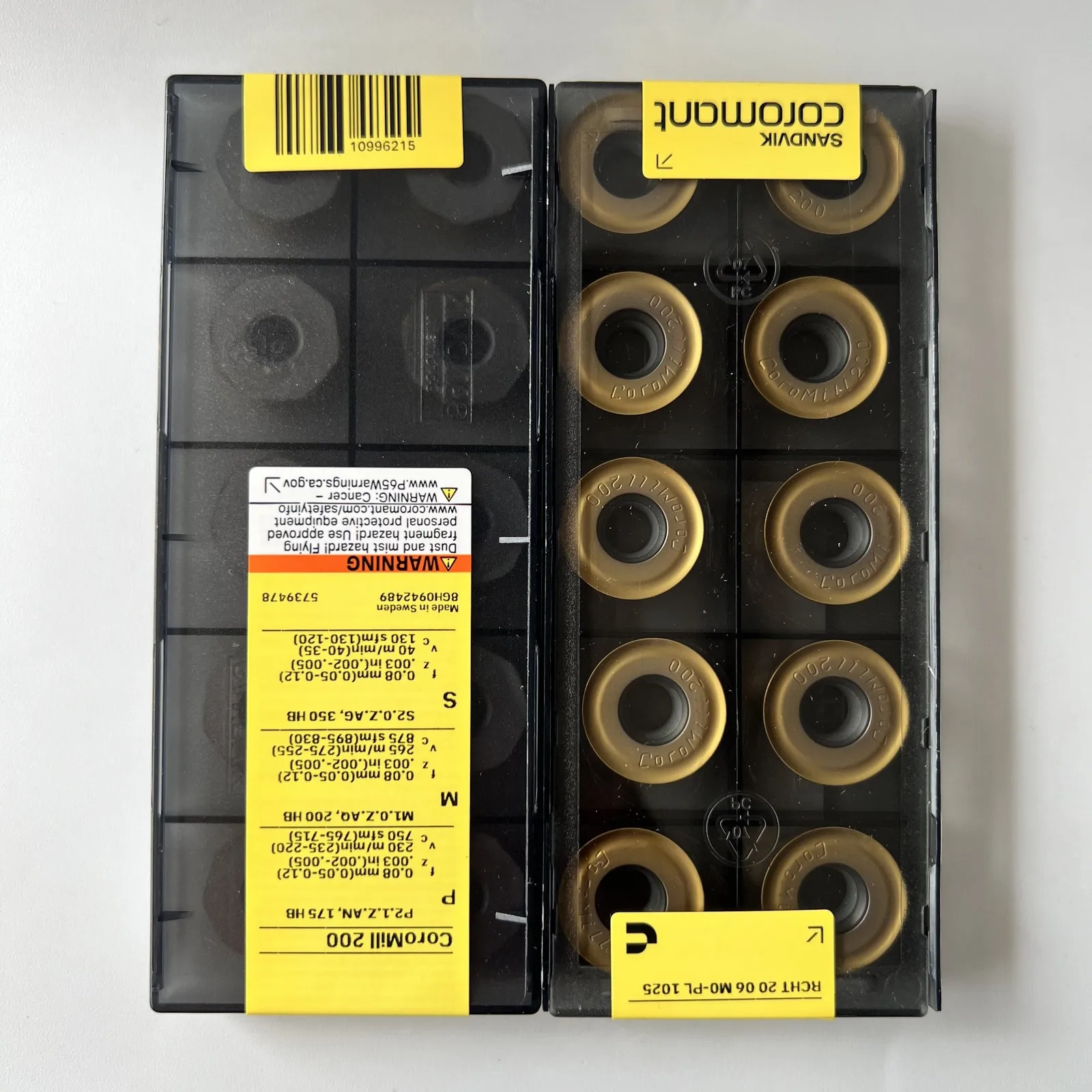 

SANDVIK / RCHT2006M0-PL 1025 / Original Swedish hard alloy blade 10 Pcs