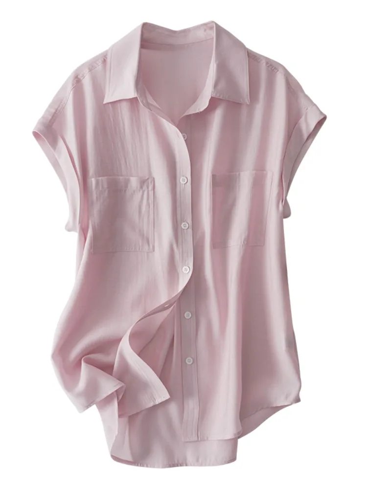 เสื้อผู้หญิงสไตล์เกาหลี ดีไซน์หลวม แขนยาว คอวี แฟชั่นฤดูร้อน ระดับไฮเอนด์ ทันสมัยและสง่างาม