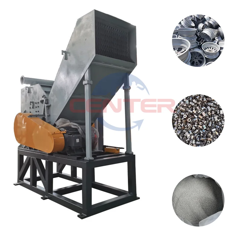 Высокоэффективная дробилка металлического брухта, автоматический измельчитель стальных алюминиевых банок для заводского склада Высокоэффективная дробилка металлического брухта, автоматический измельчитель стальных алюминиевых банок для заводского склада