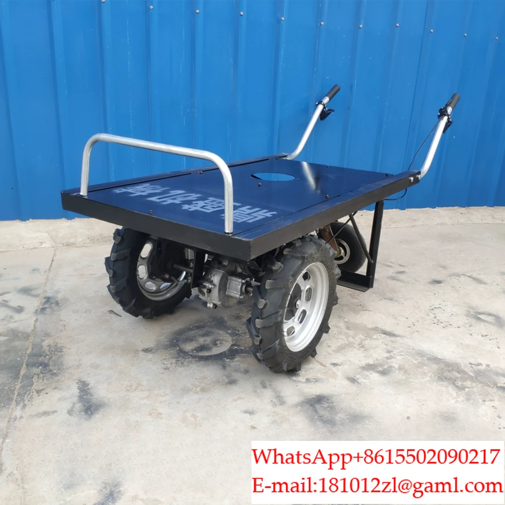 Agricultural mountain transport vehicle two-wheel trolley trolley mountain climbing king transport vehicle tricycle