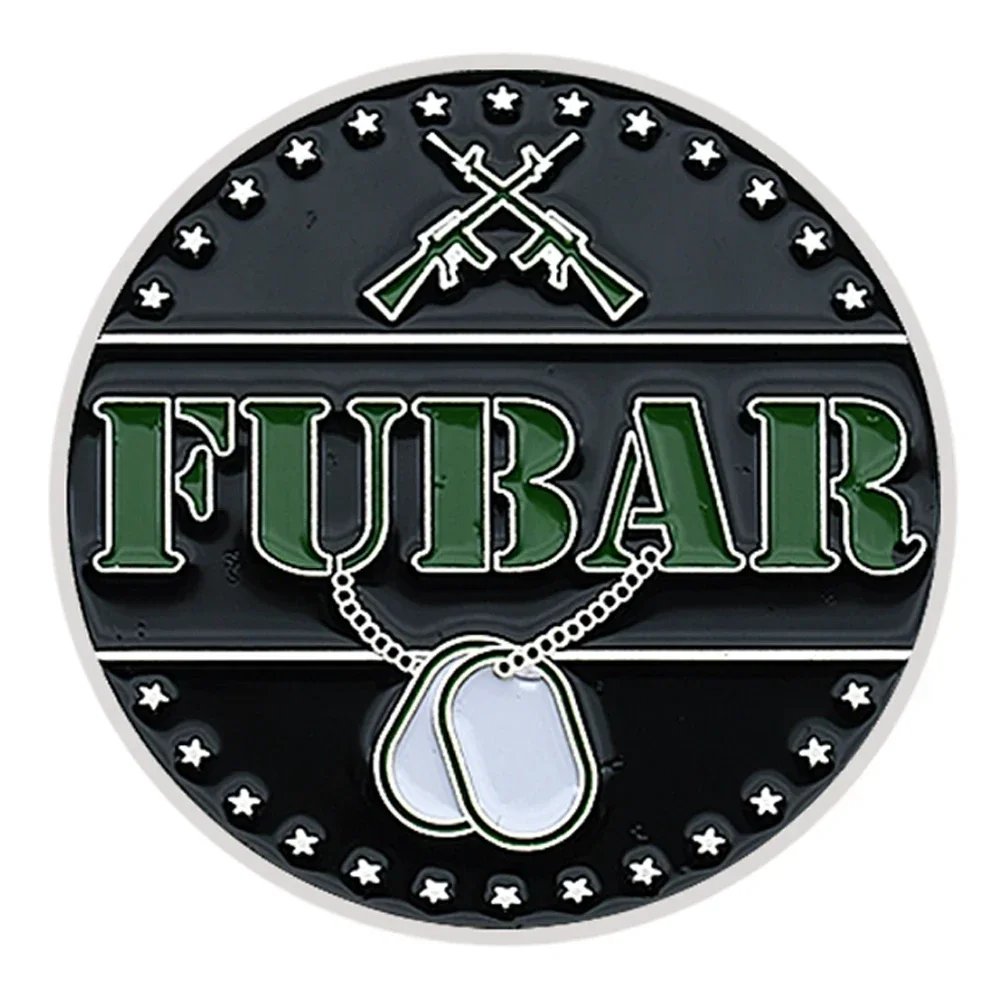 Fubar Snafu Commemorative Coin US Army Badge of Honor Challenge Coin Military Medal Collection Gift