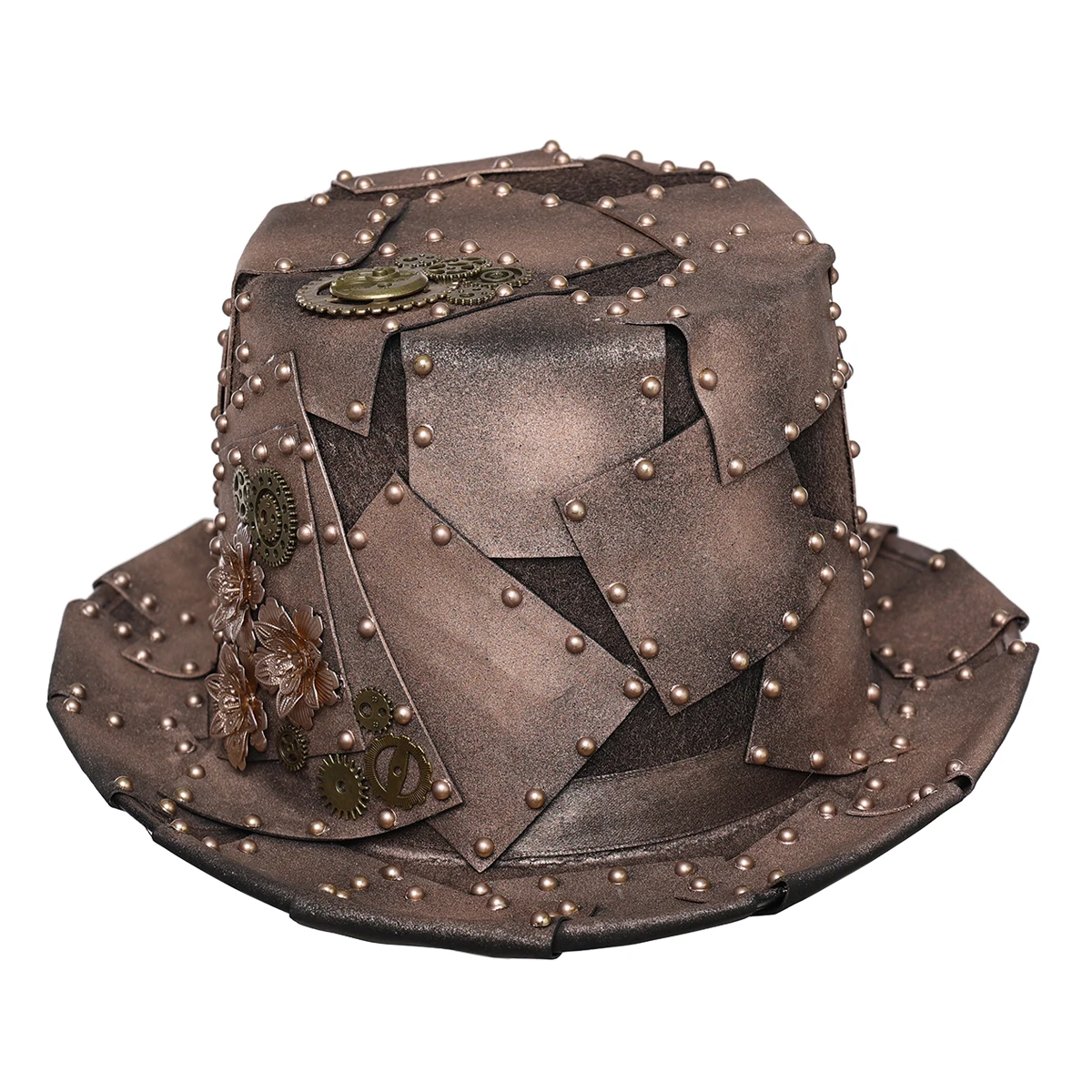 Handmade Steampunk Top Hat Men Women Painted Gothic Party Fedora