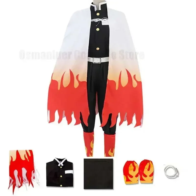 

2025 Adult Children Rengoku Kyoujurou Cosplay Kids Men Women Kimetsu no Yaiba Halloween Costume