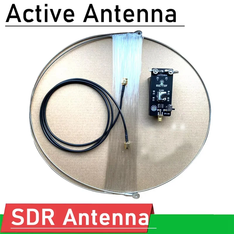 3CGRO-Amateur Radio RX Only Active Small Loop Antenna NE592 Short Wave For SDR Receiver Antenna  AM MW AM