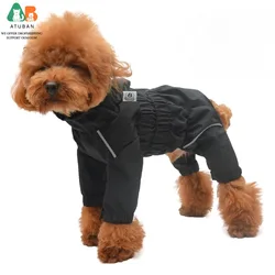 ATUBAN-Veste imperméable légère pour chien, manteau de sécurité moulé, veste coupe-vent, glace Snow-Verde, petit, moyen, grand
