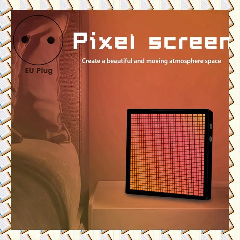 

A14M LED Pixel APP Дисплей управления мобильным телефоном 32X32 Программируемый ночник Светодиодный экран Пиксельный экран Прикроватный светильник с вилкой европейского стандарта