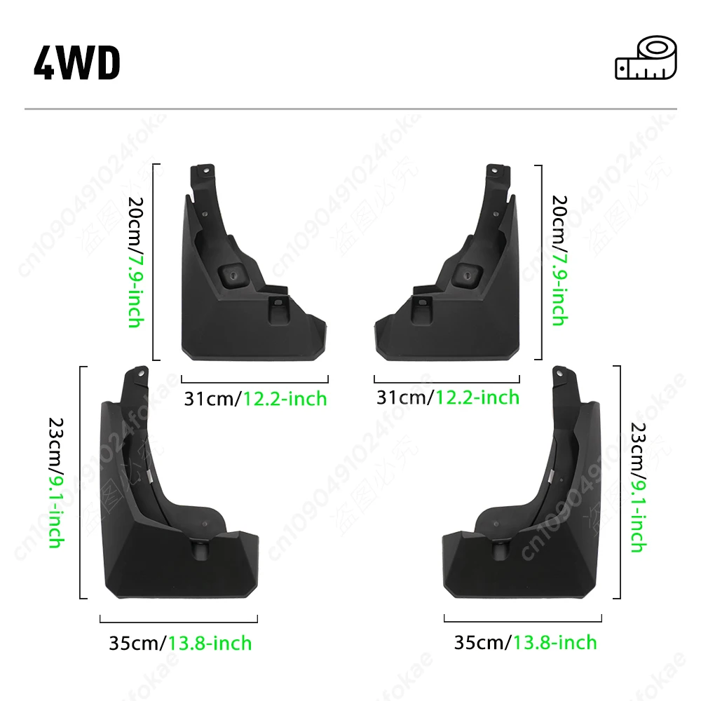 Für Toyota RAV4 2019 2020 2021 2022 2023 2024 Kotflügel Kotflügel Schmutzfänger Schutz Splash Flap Kotflügel Auto Zubehör – Detail 3