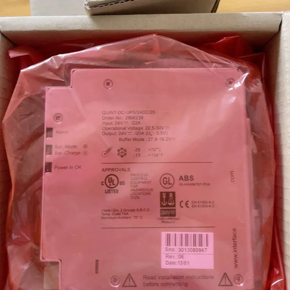 Uninterruptible Power Supply High Quality Fully Tested Fast Ship QUINT-DC-UPS/24DC/20 24V/20A 2866239