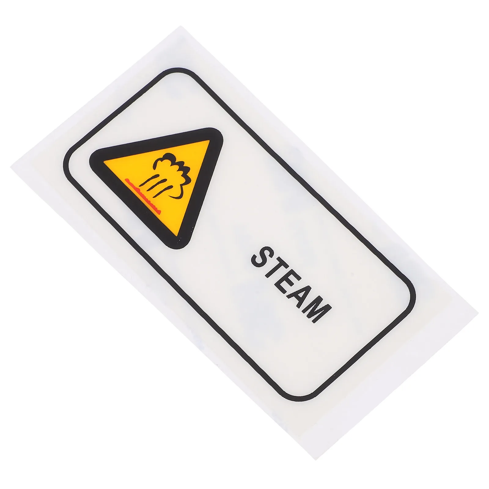 High Temperature Steam Warning Sign Caution Hot Surface Sticker Industrial Equipment Pet Waterproof All-English Safety Label