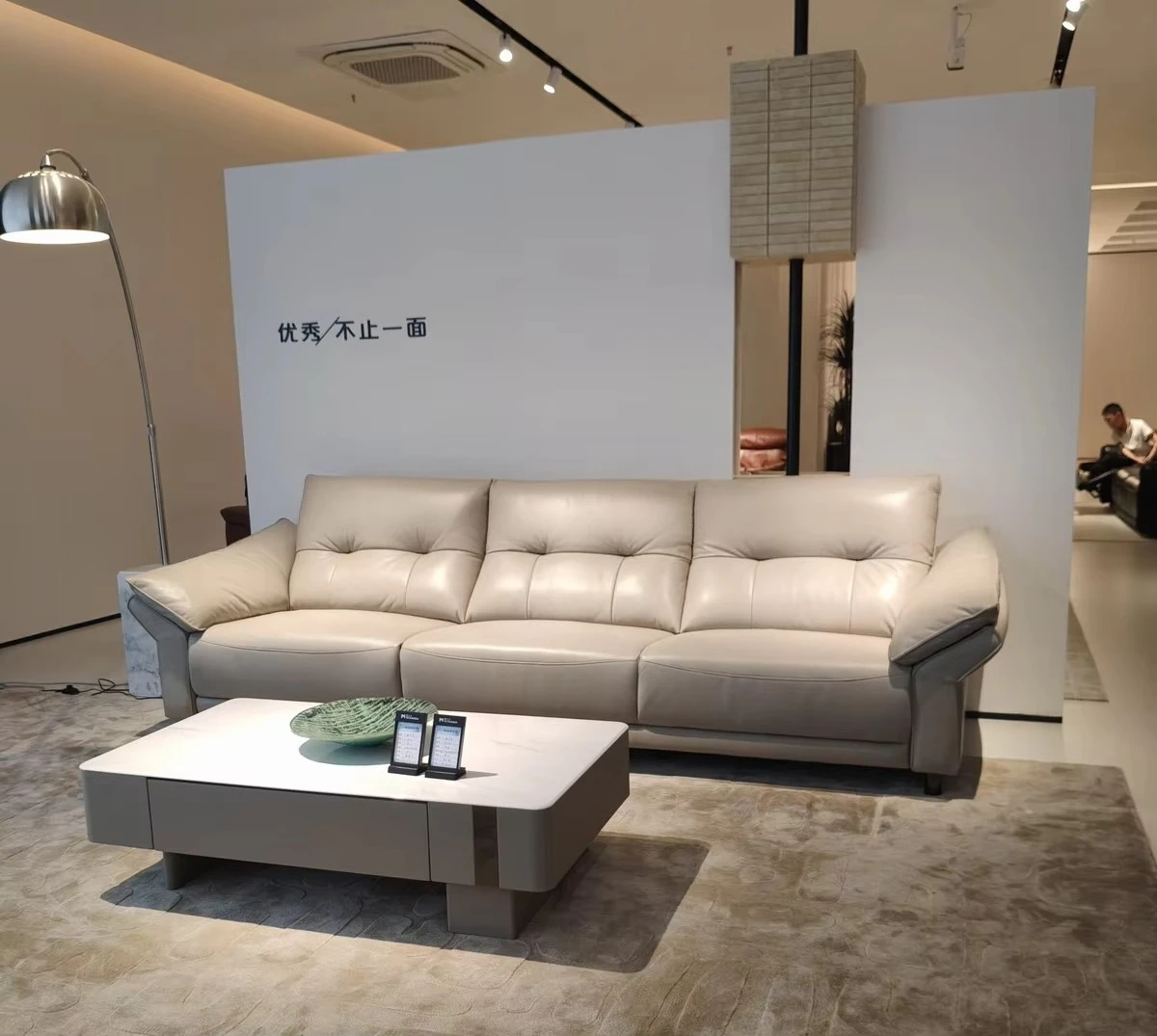 Modern Elegant Living Room  Functional Reclining Seat Electric Powered Recliner Genuine Leather Sofas