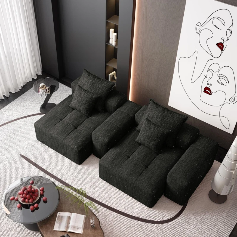 Vacuum compression sofa bed, single simple tatami