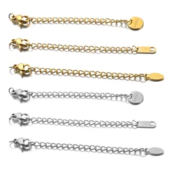 10pcs/lot Stainless Steel Extended Extension Tail Chain Lobster Clasps Connector DIY Jewelry Making Findings Bracelet Necklace