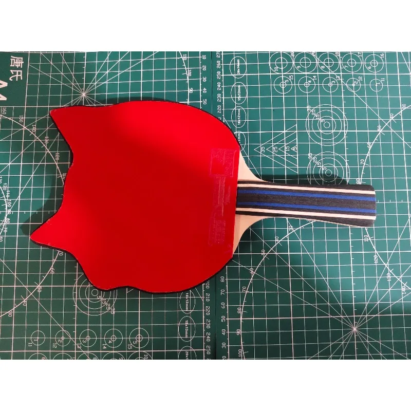 الغريبة الكلب رئيس بينغ بونغ بليد لوحة مصنوعة من 5 الخشب و 2 هيكل الكربون اليدوية DIY مخصص تنس الطاولة الانتهاء من المضرب