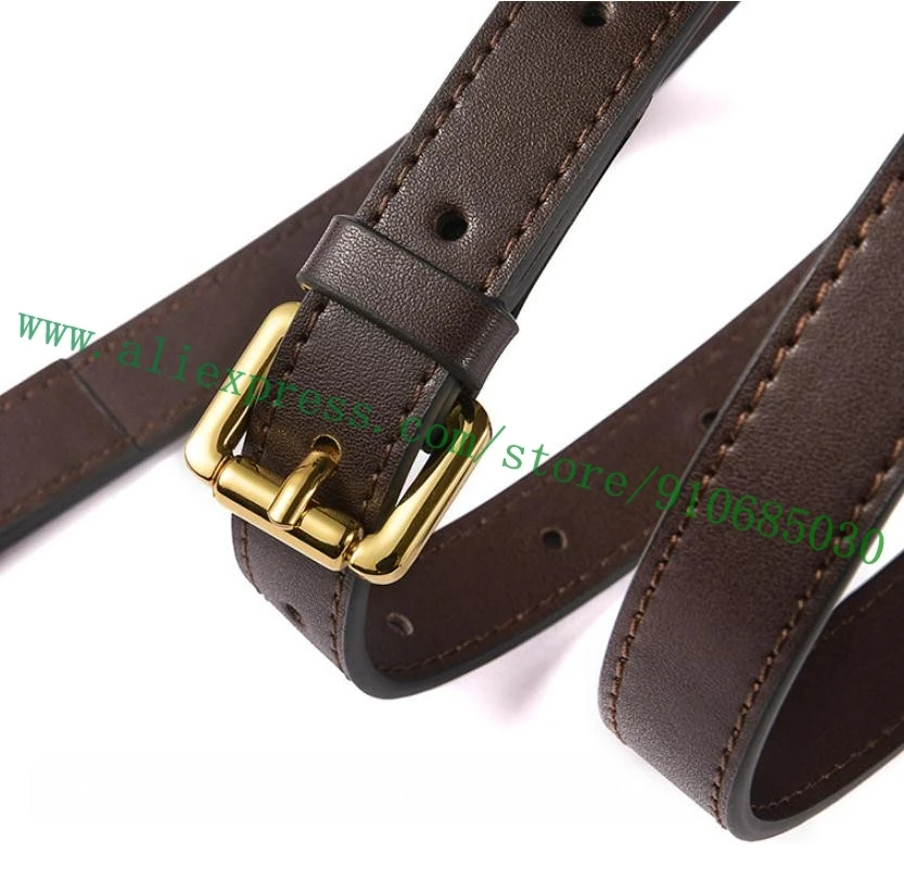 Correia de couro suave ajustável para mulheres, Lady Handbag, Shoulder Carry Belt, substituição, 6 cores, 2 tamanhos