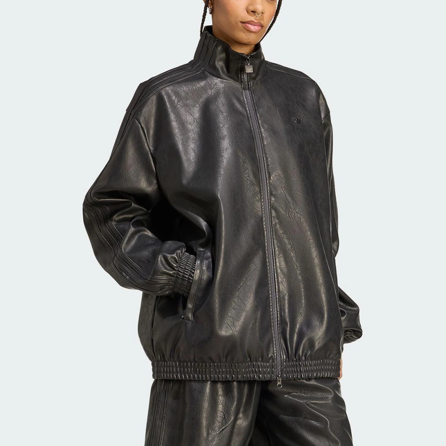 Adidas Authentic Trefoil Women's Sport Casual Collar Durable Jacket JW7326