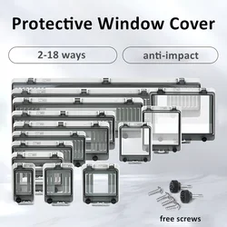 Transparent IP67 Waterproof Protective Window Cover Circuit Breaker Switch Box Protection Electric Junction Box Panel Cover
