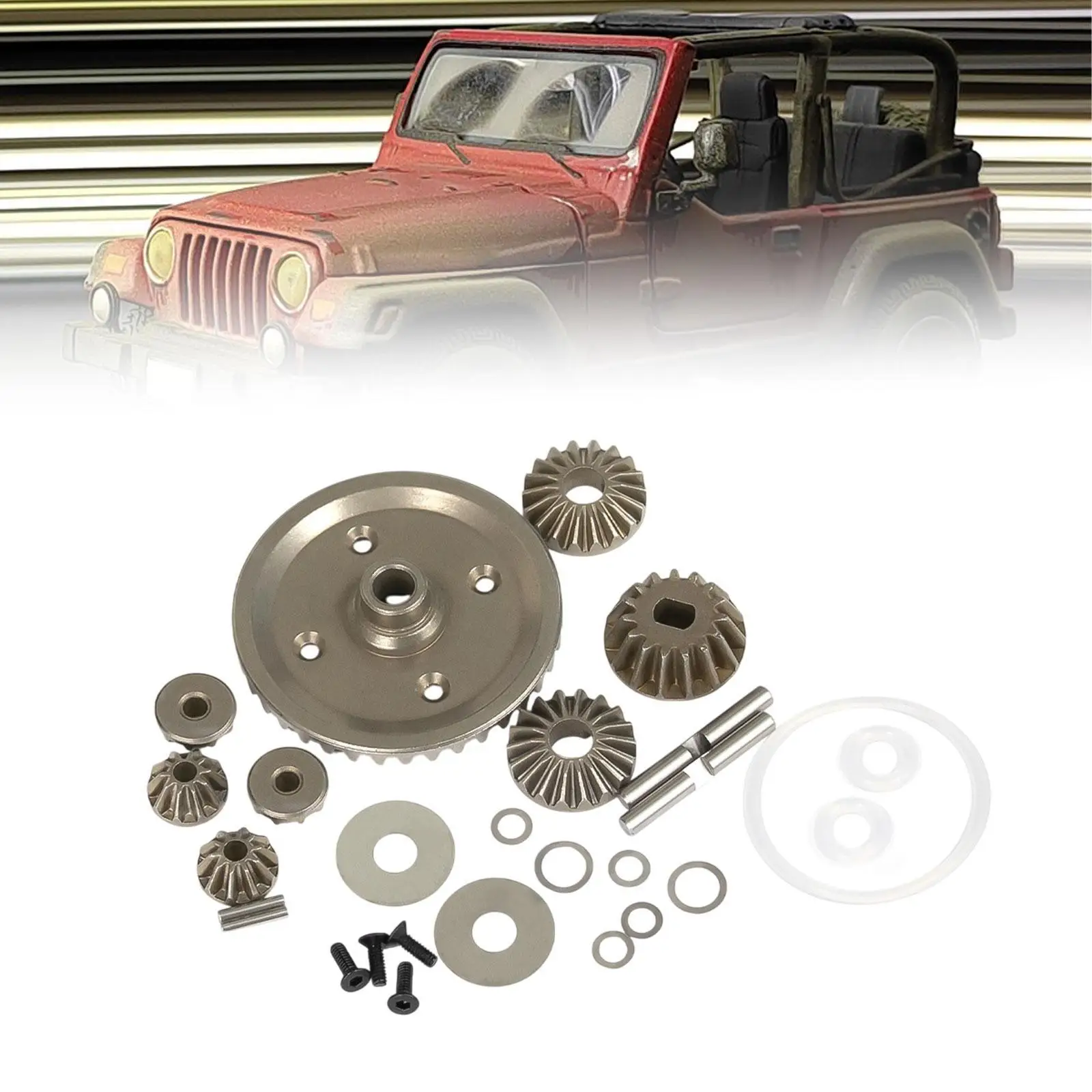 1:10 Upgrade Practical Professional Accessory Differential Gear Set for TT-02D BT-01 Off Road Versions TT-02B MB-01 RC Model Car