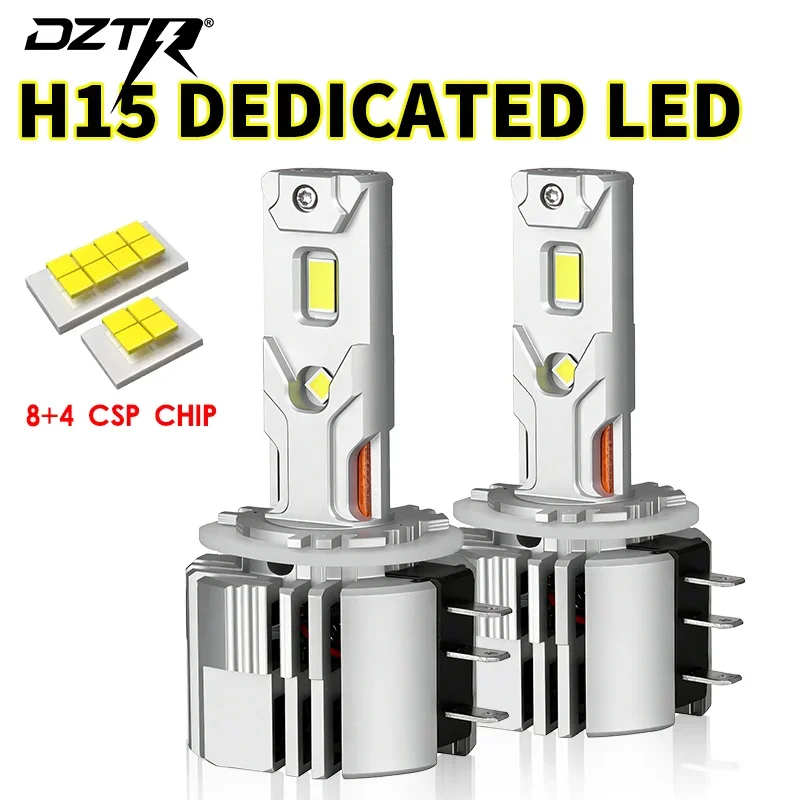 

DZTR H15 H7 LED Canbus Bulb For VW Golf Car Light 60000LM 6000K Error Free H15 High Beam With DRL LED Replacement Headlight Bulb
