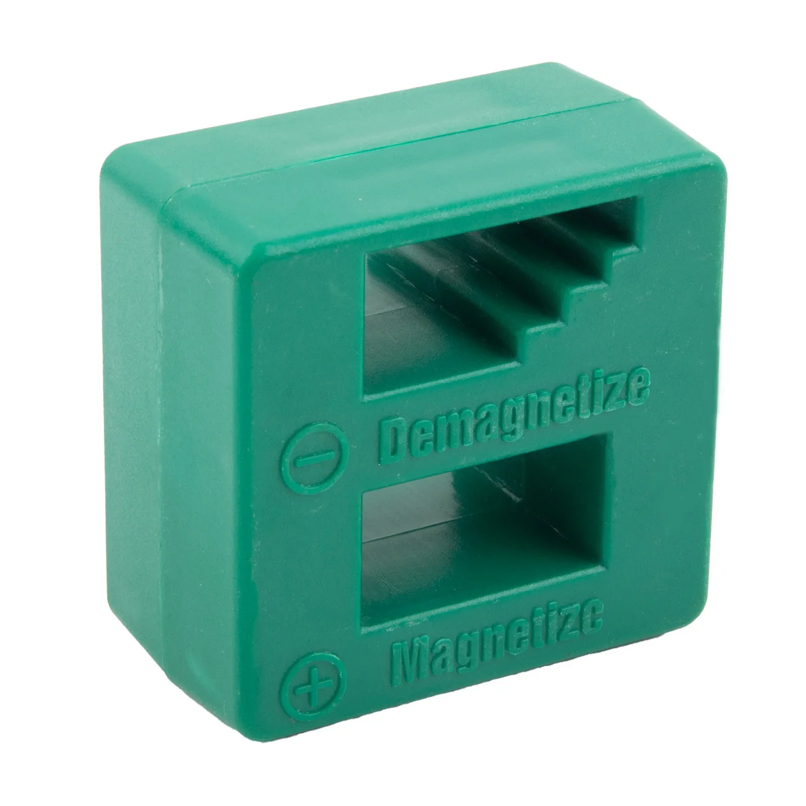 1pc 2 In 1 Demagnetizer Magnetizer Plastic Quickly Magnetize Or Demagnetize Screwdriver Tips For Steel Tool 53x50x29mm