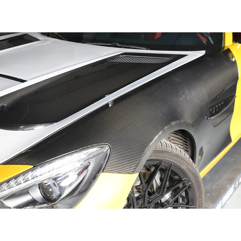 Car Upgrade Carbon Fiber Fender New Condition Fit for Benz 2015-2023 GT GTS GTR