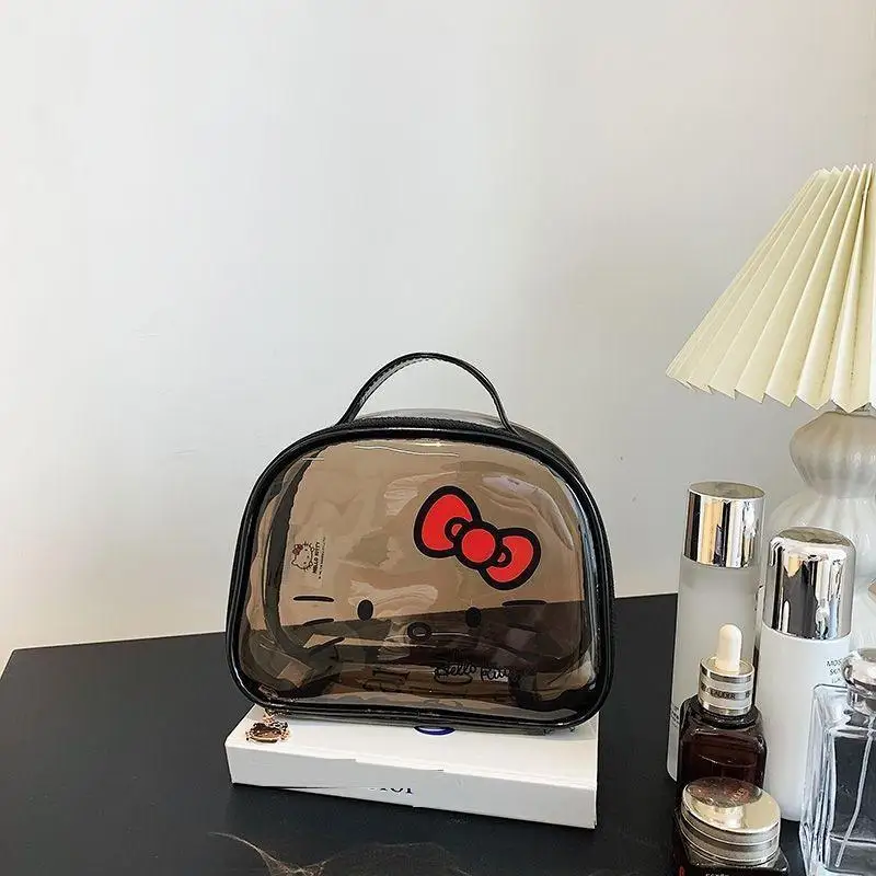 Hot Hello Kitty Princess Cartoon Borsa per il trucco Sanrio Girl Kawaii Borsa da bagno portatile portatile impermeabile Bagno Nuoto Spiaggia Nuovo
