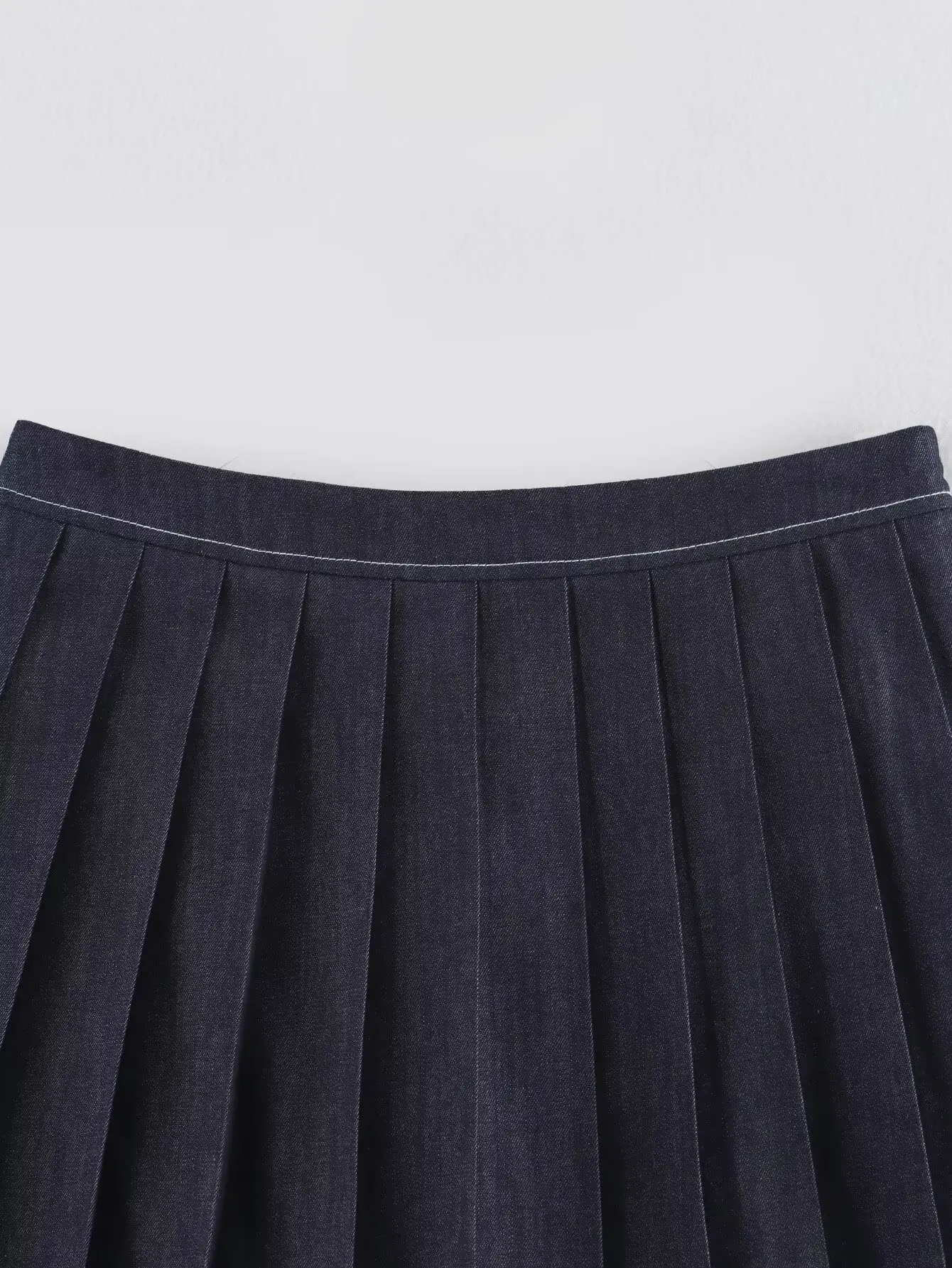 2025 Fashion Women Wide Pleated Mini Skirt Sets Outfit New Bomber Long Sleeve Denim Jacket Coat Female 2 Pieces Skirt Suit