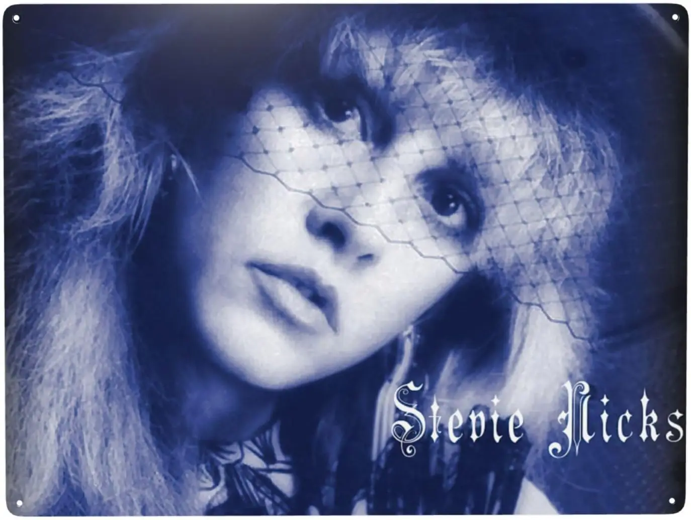 Stevie Rock Singer Nicks Man Cave Decor-Art Decorations Metal Sign -Tin Signs Vintage for Home,Garden,Room ; Garage Wall Decorat