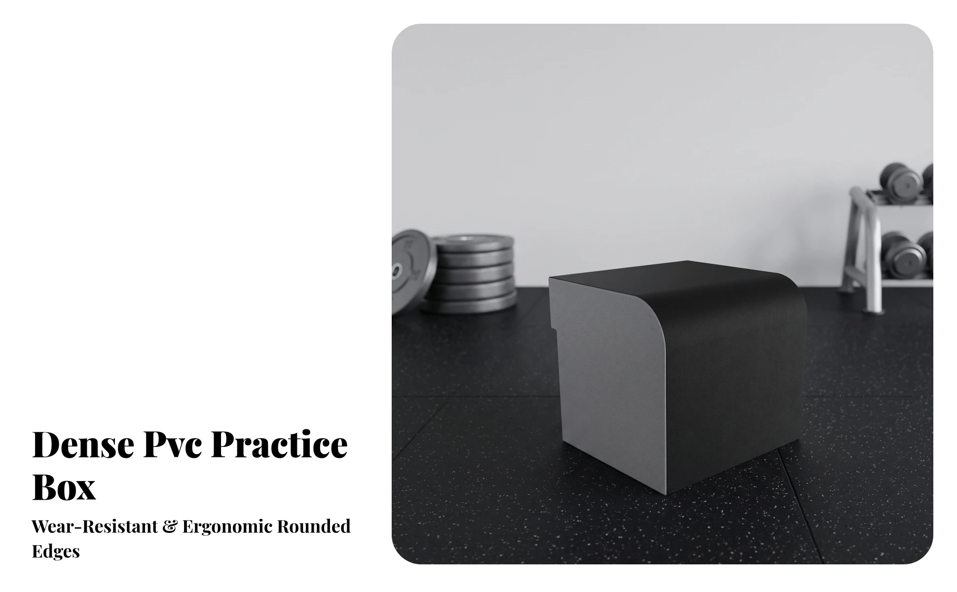 Hip Thrust Box with Padded Top Compact Hip Thrust Box Fitness Equipment Anti-Slip for Home Gym