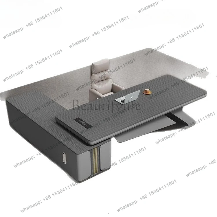 

Легкий роскошный офисный стол, простой современный стол для руководителя, большой классный стол для менеджера, комплект офисного стола и стула