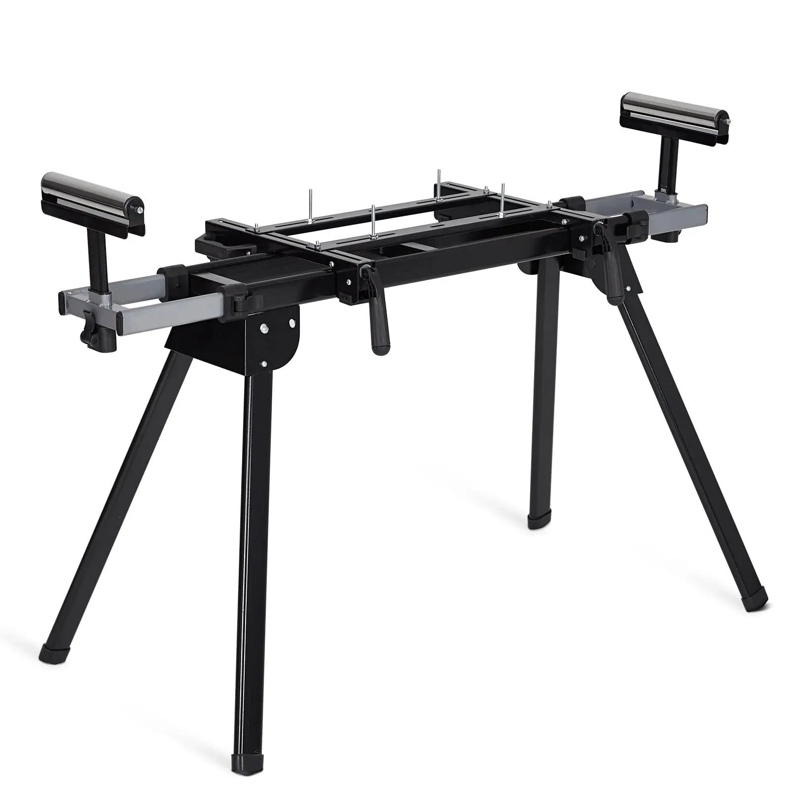 Compatible Portable Folding Miter Saw Stand – Durable Iron Frame – 440 lbs Load – 76-4/5