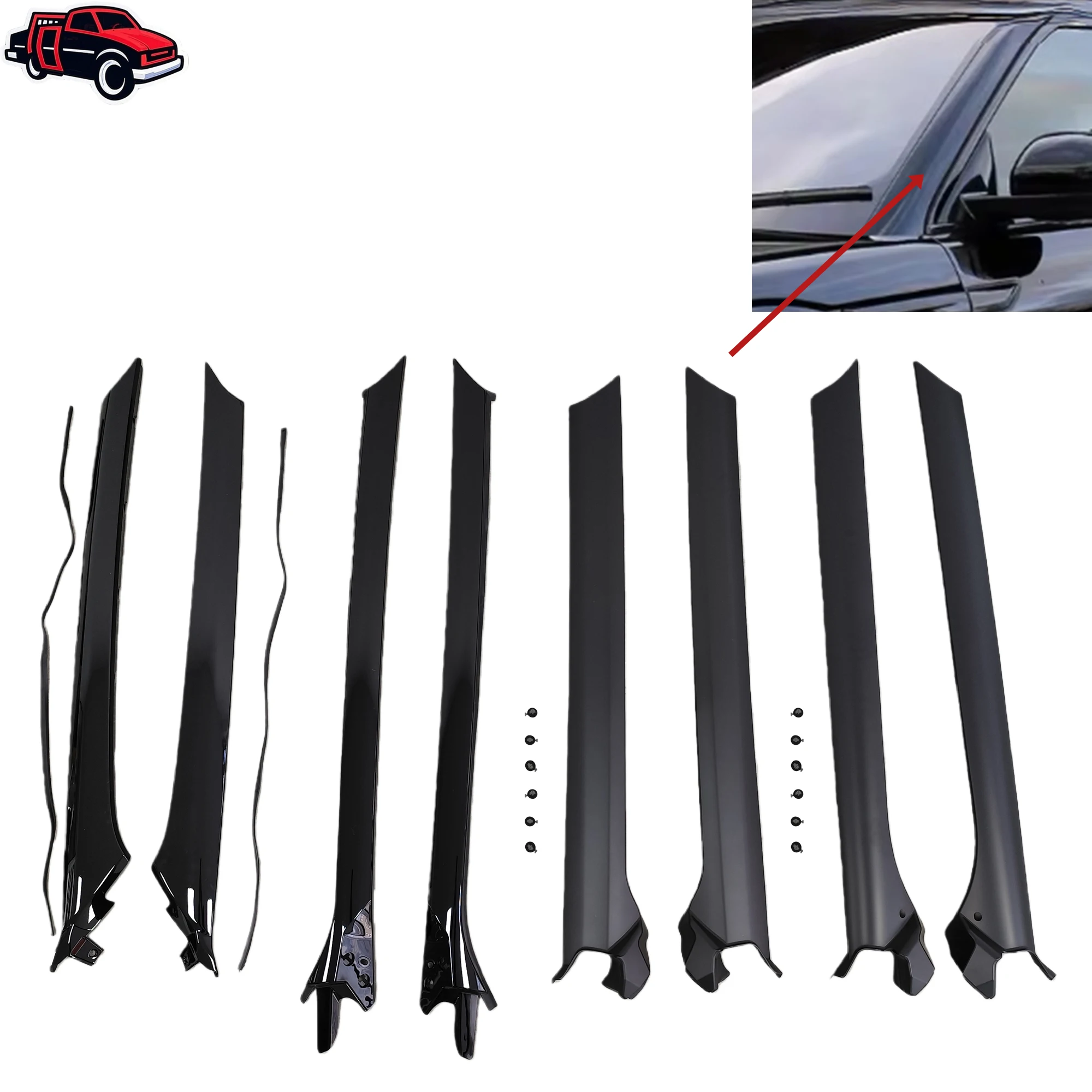 

Car Wind Shield A Pillar Trim Molding For Range Rover Discovery 3/4 Evoque Sport L494 2003 2004 2005 2006 2007 2008 2009-2022