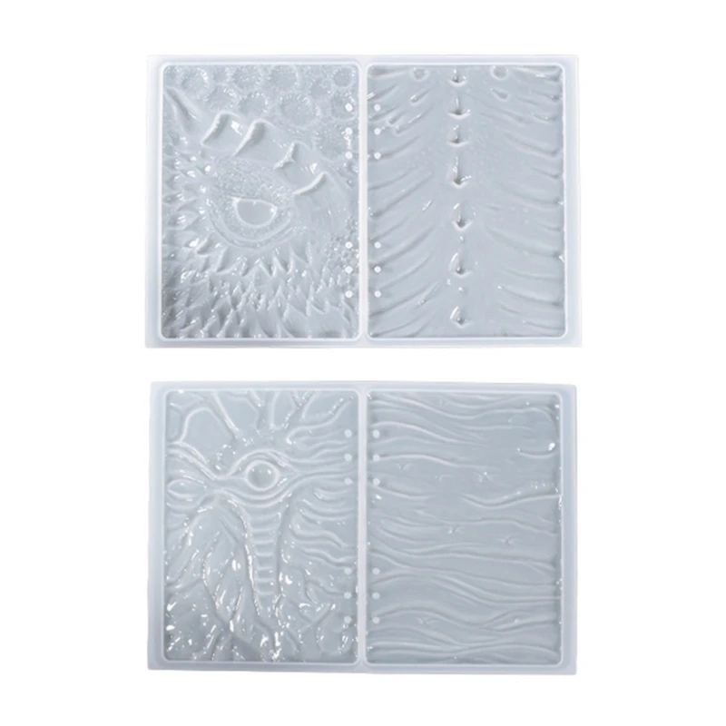 

Epoxy Resin Notebook Mold 3D Embossed Notebook Leather for Case Silicone Mould 97QE