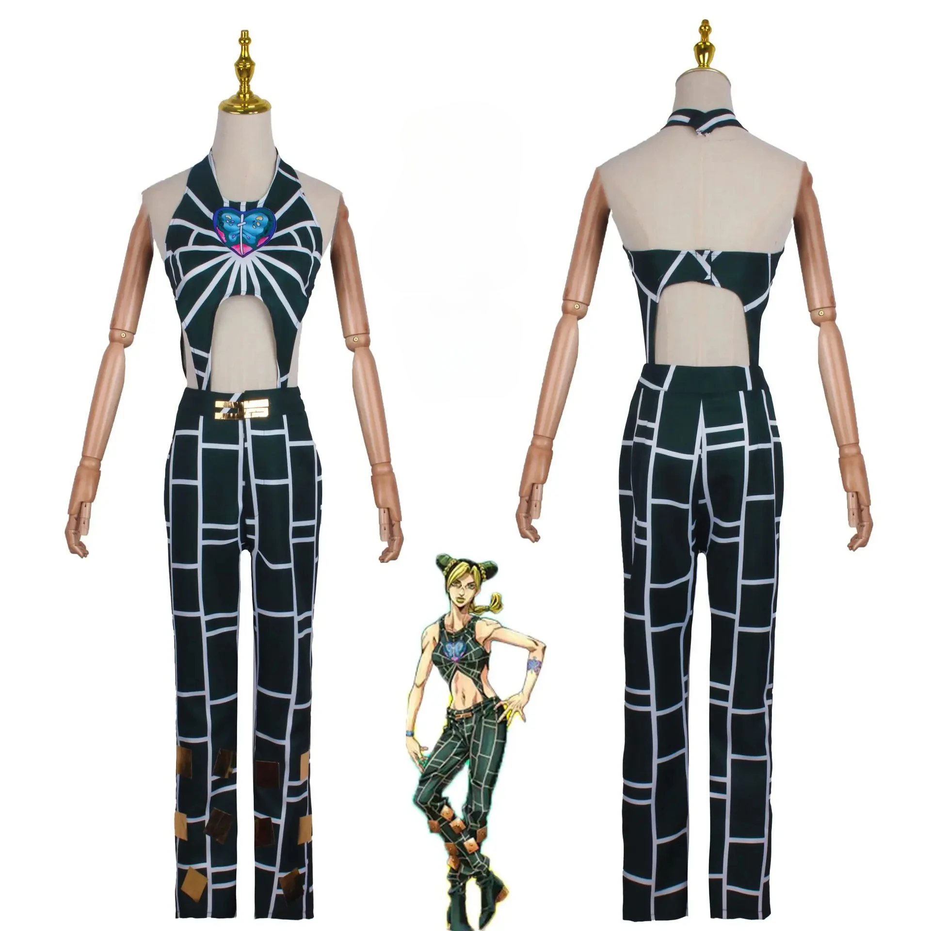 Anime Cosplay JOJO Bizarre Adventure Trish Una Cujoh Jolyne Narancia Ghirga Cosplay Costumes Halloween Party Women Clothes