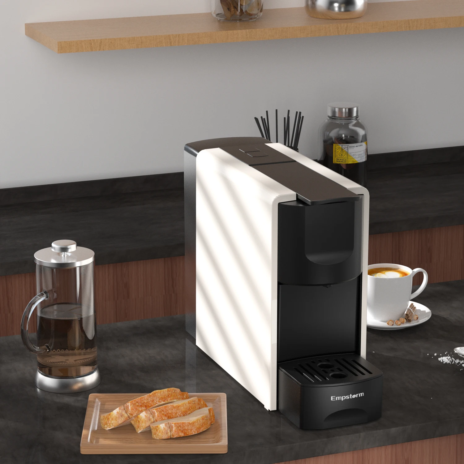 2024 Nieuwe Product Hot Stijl 20bar Espresso Koffiemachine Handig Koffiezetapparaat