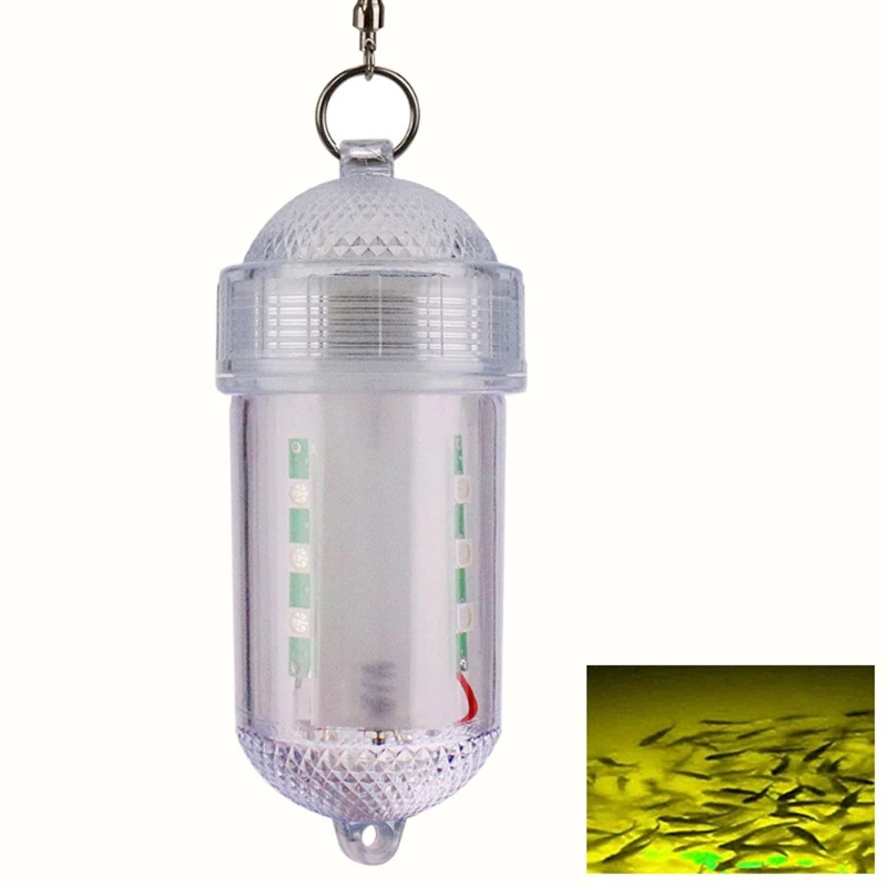 652F Portable Attracing Lights Waterproof LED Fish Bait Dock Underwater Fishing Light Night Lights