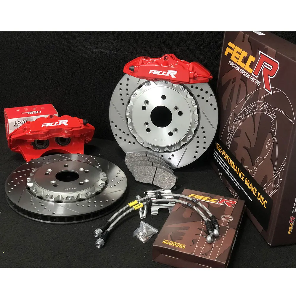 

Modified Racing Brake Caliper 4 Port Caliper Sports Brake 4 Piston 330*28MM Big Brake Kits for Honda Volkswagen Artez