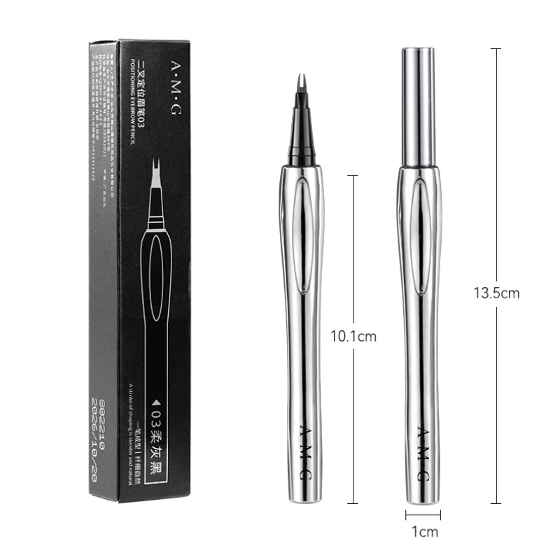 2Point Wild Eyebrow Pencil Long Lasting Easy To Grip Eyebrow Tattoo Waterproof Thin Liquid Lying Silkworm Brow Pen Korean Makeup