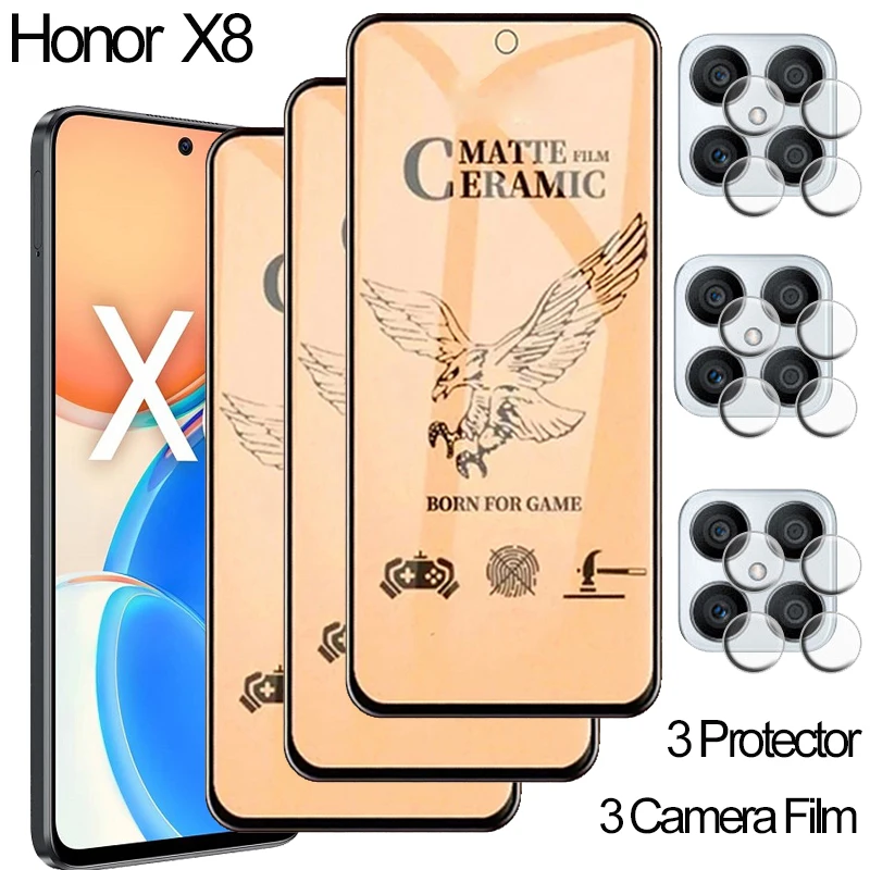 TFY-LX1 Honor X8 ceramic screen protector honor x 8 soft glass film honer x8 accesorios x8 honor Honorx8 matte protective film for honor x 8 not tempered glass