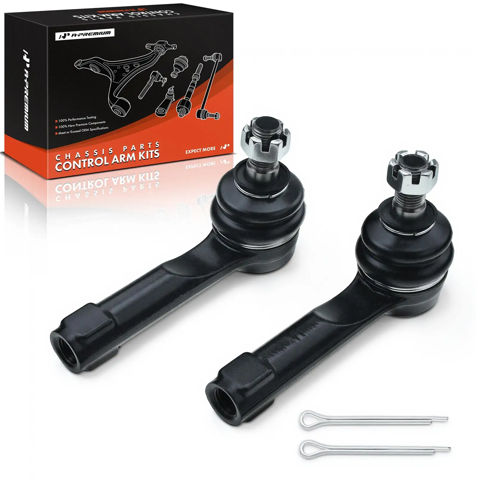 A-Premium 2x Front Outer Tie Rod End for Nissan Altima 1996-2001 Sentra 1986-2006 200SX 1995-1998 240SX 1989-1994 Multi