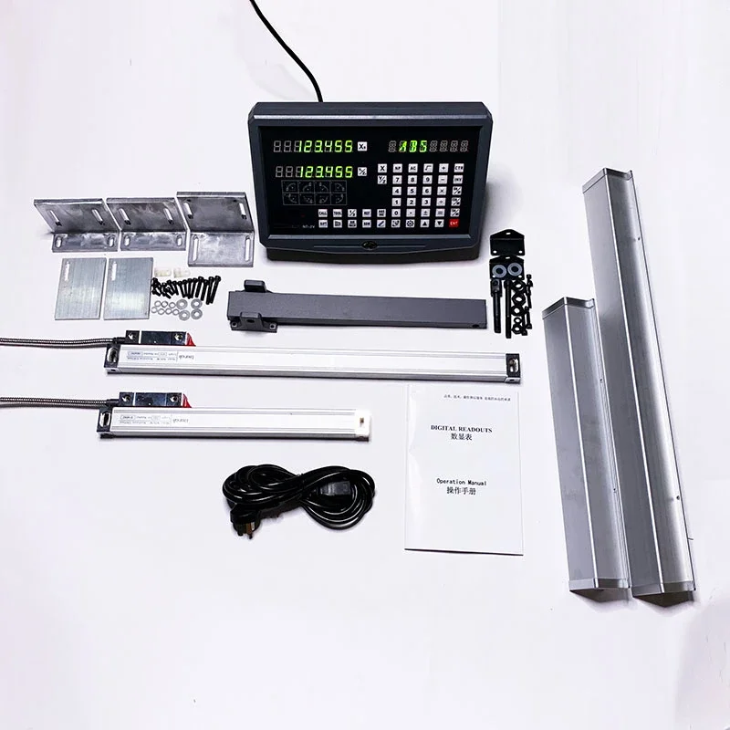 Linear cutting grating ruler digital display set, fast wire electronic ruler digital display set