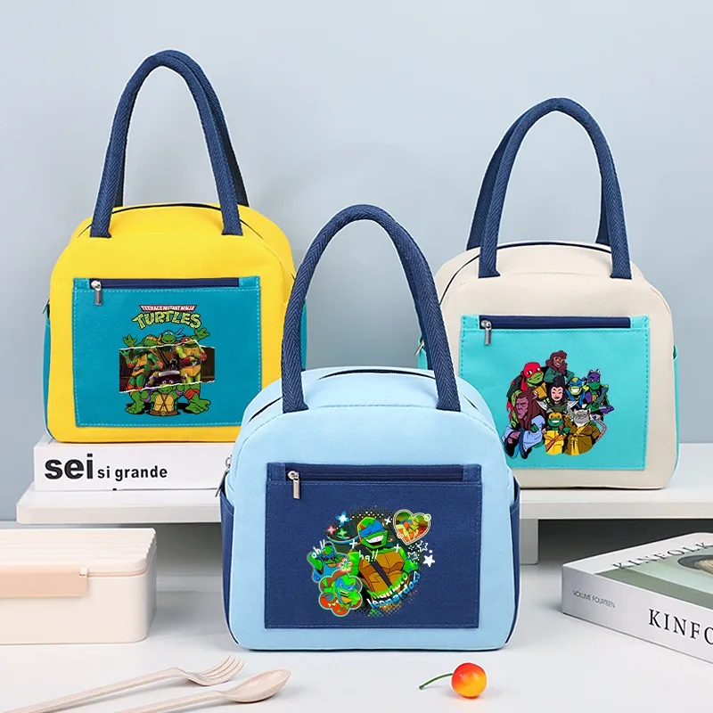 

Сумка для обеда Teenage Mutant Ninja Turtles с мультяшным аниме-принтом, термосумка для женщин и мужчин, портативная сумка для пикника, подарки для вечеринок, новинка