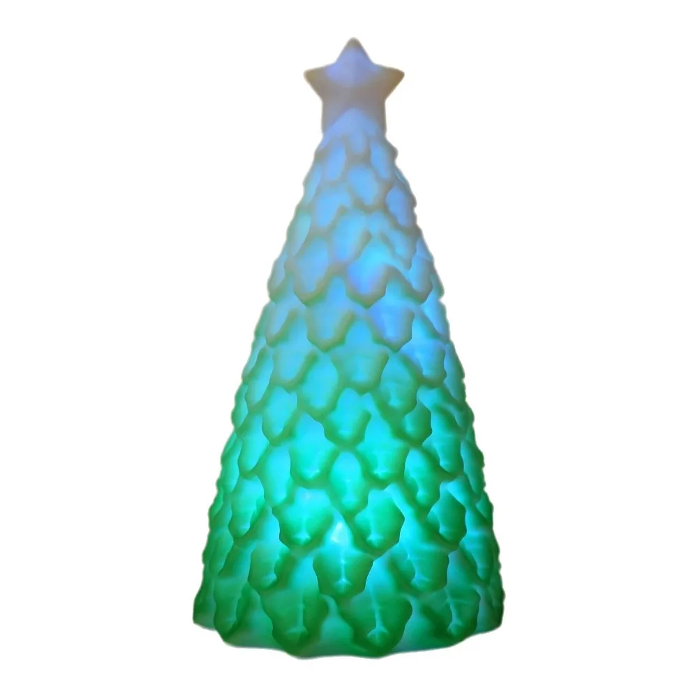 Vinyl Santa Claus Night Light Luminous Glowing Christmas Tree Desktop Lamp Atmosphere Santa Claus Christmas Desktop Ornaments