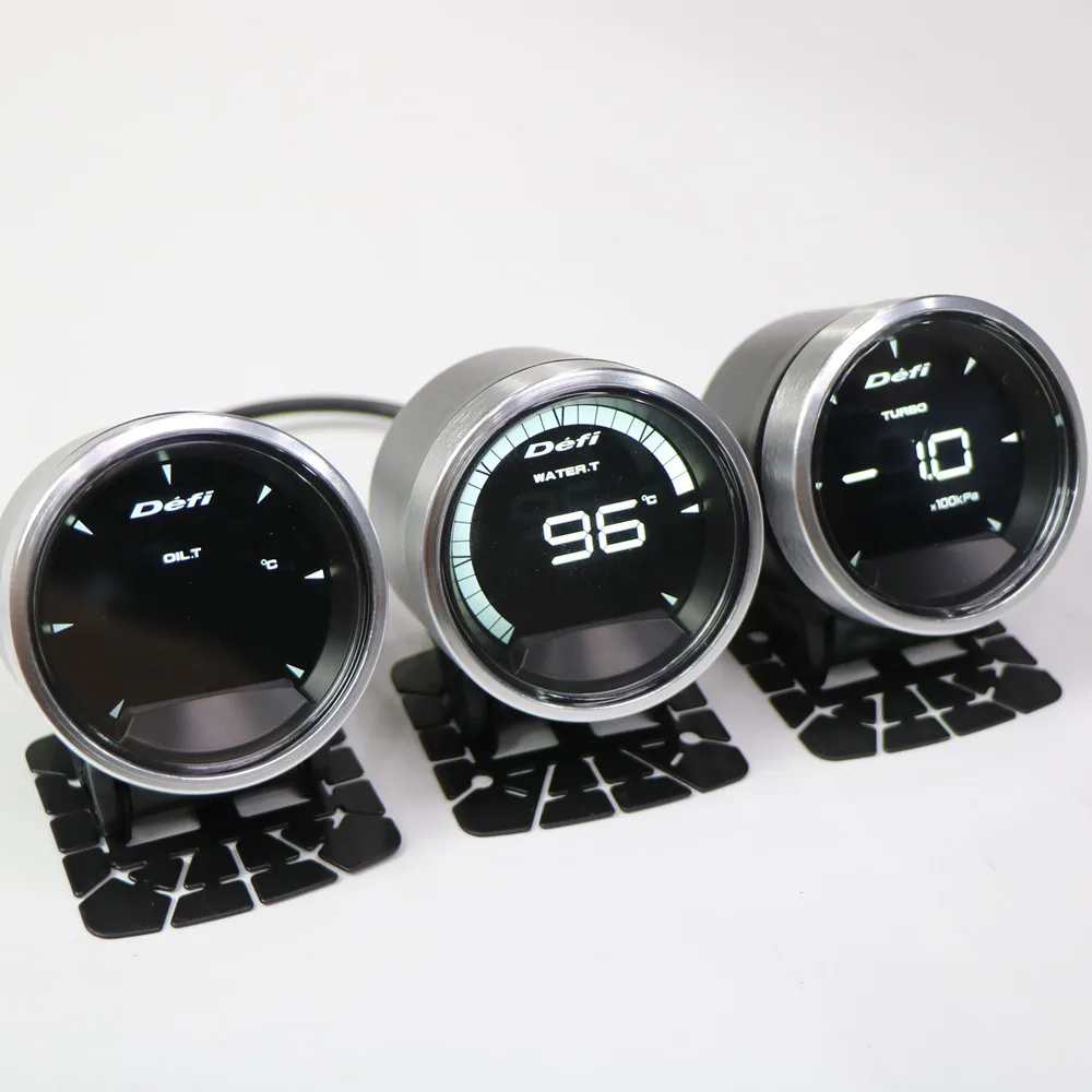 7 Color Car New DEFF* Digital Display Turbo Water Temperature Oil Temperature Oil Pressure Speed Voltage OBD Racing Gauge