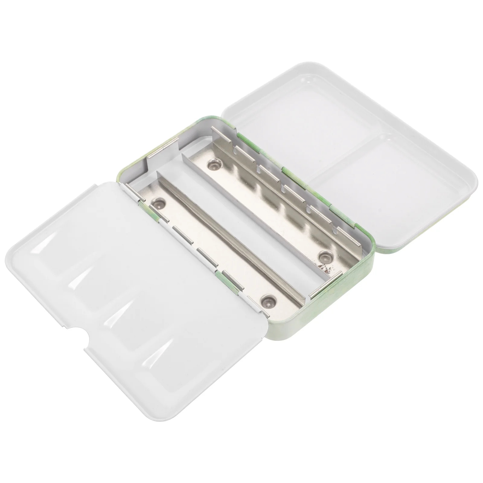 

Watercolor Paint Box Empty Watercolour Tin Travel Tray Small Size Spring Design Portable Color Mixing Palette Art Supplies