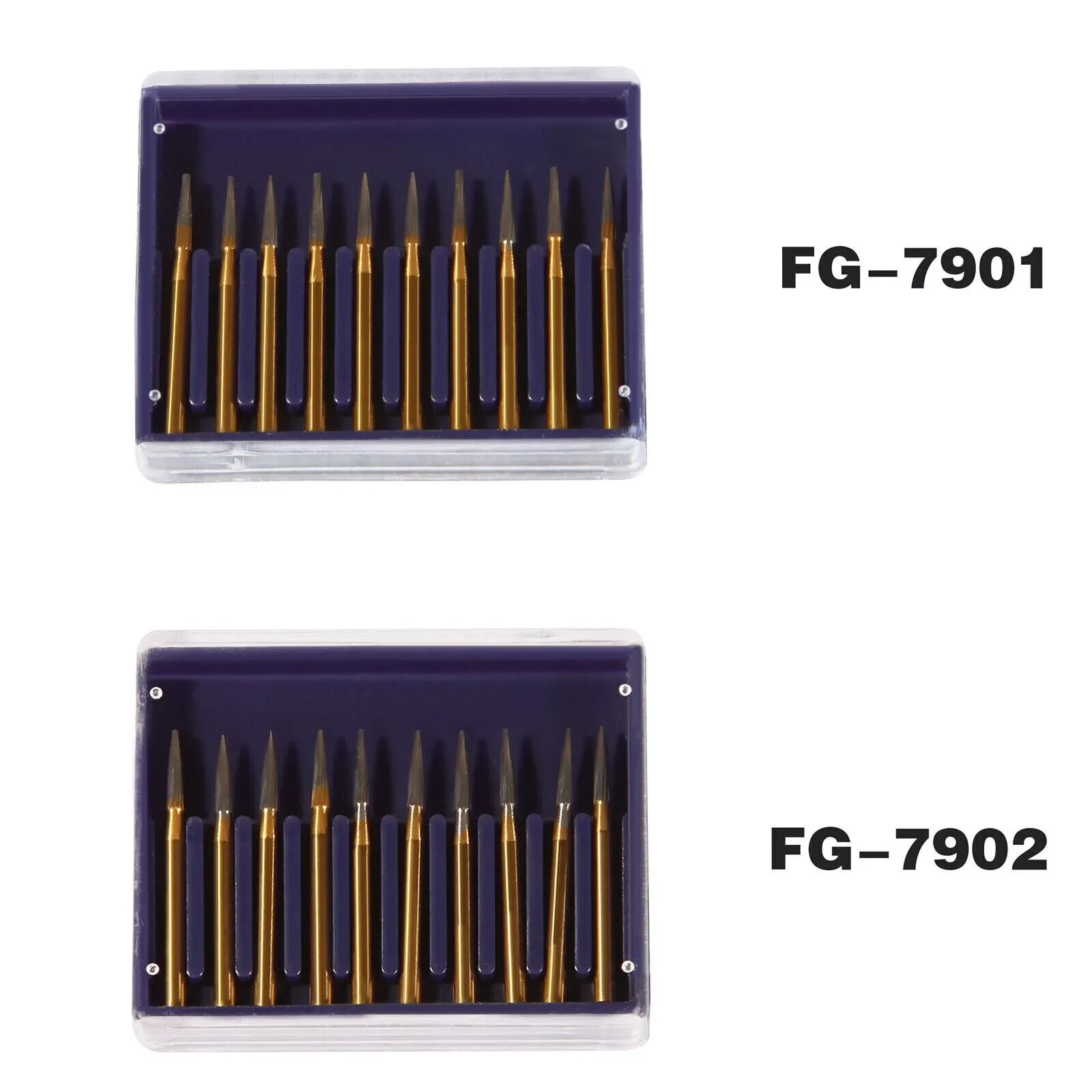 

10 шт./1 коробка, карбидный Бур FG 7901/7902 для обработки и обработки зубов